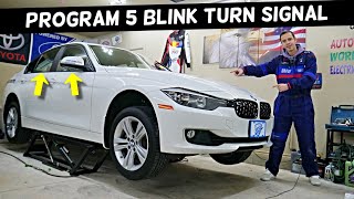 BMW 5 BLINK TURN SIGNAL INSTEAD OF 3 BLINK TURN SIGNAL BMW F30 F31 F32 F33 F36 [upl. by Mulderig]