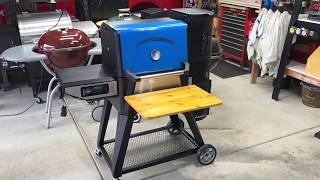 Masterbuilt Gravity Series 560 Charcoal Grill  How To Add A Harbor Freight Folding Front Shelf [upl. by Ileray]