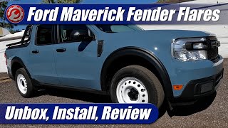 Air Design Fender Flares for 20222024 Ford Maverick Unbox Install Product Review [upl. by Ecnerrat]