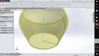 How to Use SolidWorks Revolved Boss Base Feature  Round Around Something  Tech Hawk Tutorial [upl. by Sherye605]