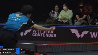 Liang Jingkun vs Lin Yun Ju  WTT [upl. by Dew838]