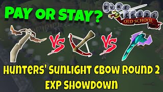 Pay or Stay 52  Hunter Sunlight vs Dragon CBow vs Toxic Blowpipe  OSRS NMZ [upl. by Ibbie]