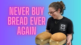 The Ultimate Homemade Sandwich Bread Recipe  Perfect Loaves Every Time bread baking homestead [upl. by Leissam908]