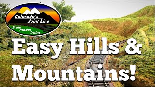 How to Make Easy Hills amp Mountains for Model Train Layouts and Dioramas [upl. by Fechter]