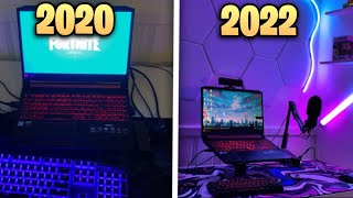 Laptop Gaming Setup Evolution 20202022 [upl. by Ritz]