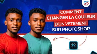 Comment changer la couleur dun vêtement sur Photoshop tuto 2024 [upl. by Jay]