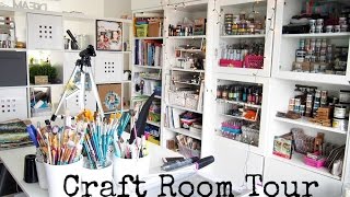 Craft Room Tour ♡ Maremis Small Art ♡ [upl. by Manlove157]