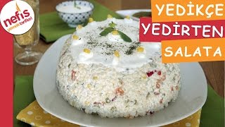 Yedikçe Yedirten Kuskus Salatası  Salata Tarifleri  Nefis Yemek Tarifleri [upl. by Nivlag]