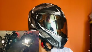 Gliders Stream Helmet Reviews amp change My NS 200 Head LightWatch Full Vidiovsp vlogs [upl. by Ahsrat]