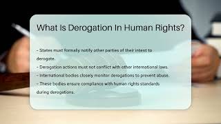 What Is Derogation In Human Rights  CountyOfficeorg [upl. by Zantos]