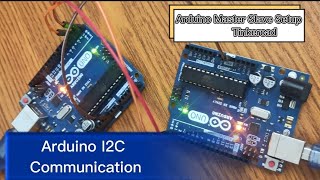 Tinkercad I2C Arduino Communication i2c serial communication Arduino Master Slave Tutorial [upl. by Elisa]