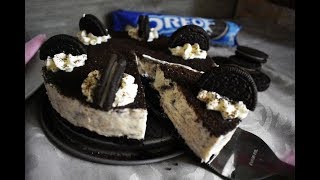 NoBake Oreo Cheesecake Recipe  Easy 4 ingredients No Gelatin [upl. by Ahsad]