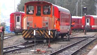 052 St Moritz amp Pontresina Stations Bahnhof  REOS  Filmed in 2003 [upl. by Guy79]