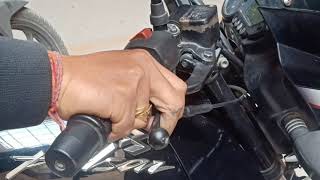 Bajaj Pulsar Front Disc Brake Play adjustments [upl. by Enaile]