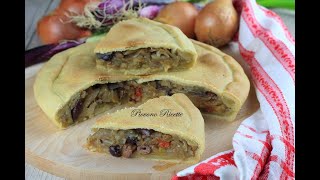 Calzone di cipolle  la ricetta pugliese spiegata passo passo [upl. by Bonns]