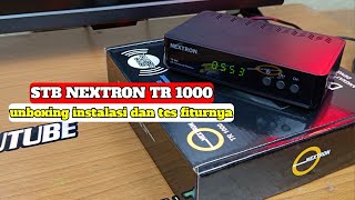 REVIEW SET TOP BOX NEXTRON TR 1000 dan cara pemasangan ke tv [upl. by Gem38]