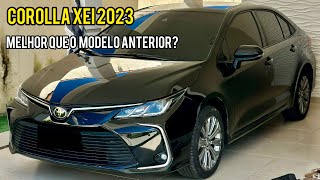 TOYOTA COROLLA XEI 2023 EM DETALHES MELHOR QUE A VERSÃO ANTERIOR [upl. by Lundell858]