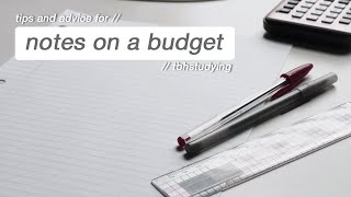 how to take neat notes on a budget [upl. by Notlok195]