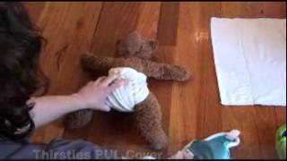 How to fold Prefold Nappies by Darlings Downunder [upl. by Adnac728]