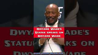 🗣📢 Dwyane Wades statue speaks out 🗣📢 DwyaneWade NBA MiamiHEAT SHAQ [upl. by Solracnauj]