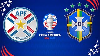 PARAGUAI X BRASIL 28062024 COPA AMÉRICA 2024 [upl. by Gnahc]