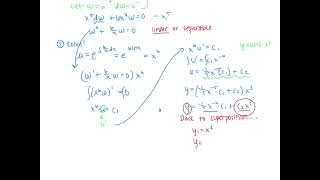 Diff Eq 42 Notes Reduction of Order [upl. by Mis]