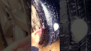 EASY way to test a leaky tire diy tires cars [upl. by Watkins50]