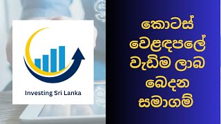 High dividend Yeild Stocks CSE Colombo Share Exchange [upl. by Nagram]