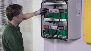 HOPPECKE Batterien  Installation video sunpowerpack premium October 2015 [upl. by Anauqahc]