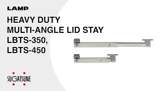 QUICK DEMO HEAVY DUTY MULTIANGLE LID STAY LBTS350 LBTS450  Sugatsune Global [upl. by Genie]