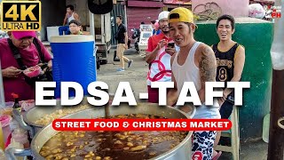 4K Ultimate Pasay Rotonda Experience  Street Food amp Market  EDSA Taft Walk Tour [upl. by Yztim]