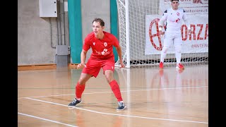 Antenore vs Futsal Atesina intervista a Leonardo Locrati [upl. by Enybor]