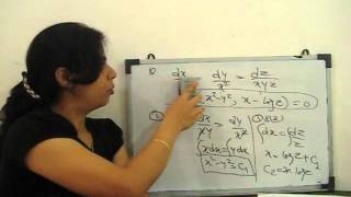 symmetrical form of simultaneous differential equations [upl. by Atinot]