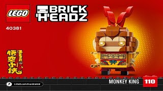 LEGO instructions  BrickHeadz  40381  Monkey King [upl. by Lothario]