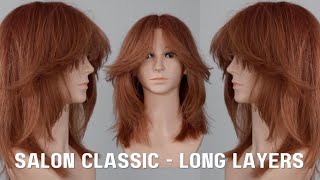 step by step LONG LAYERED TEXTURED HAIRCUT [upl. by Immat]