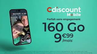 Cdiscount Mobile – Forfait mobile 160Go à 999€ version 2 [upl. by Aidua]