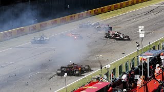 FAN VIEW of Heavy Restart Crash at the Mugello Grand Prix 2020 [upl. by Marna]