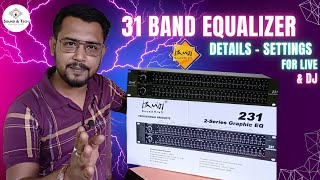 231Dual Channel 31Band Equaliser Settings In Hindi  Hamid Soundkraft  soundamptech [upl. by Adabel95]