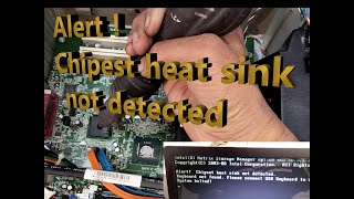 Alert  chipset heat sink not detectedsystem halted solution solved Dell 780 PC foult fix [upl. by Dranoc207]