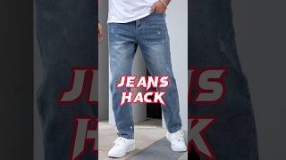 ✅✅Useful Jeans Hack That Will Change Your Life in 2024 shorts jeans mensfashion [upl. by Sollars]