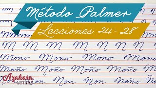 Método Palmer de Caligrafía en Español  Lecciones 24 25 26 27 y 28 [upl. by Aja523]