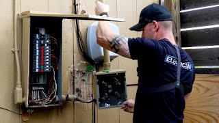 How to Replace an Electrical Service Panel Meter and Riser PART 1 [upl. by Siugram111]