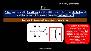 AQA 39 Carboxylic Acids and Derivatives REVISION [upl. by Malloch]