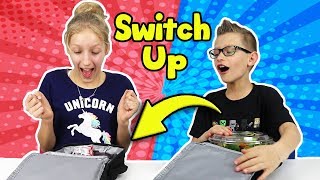 LUNCHBOX SWITCH UP CHALLENGE with Karina and Ronald [upl. by Ecarret]