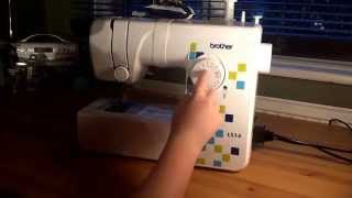 Different Stitches on a Brother LS14 Sewing Machine  Beginner [upl. by Elmajian319]