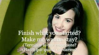 What to do  Demi Lovato Español Inglés [upl. by Egidius942]