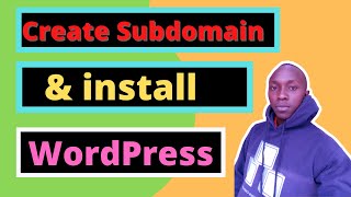 How to create Cpanel subdomain and install WordPress  WordPress multisite [upl. by Essirahc551]