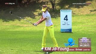 1080p HD KIM JaYoung 2012 Driver with Practice Golf Swing 2KLPGA Tour [upl. by Meraree88]