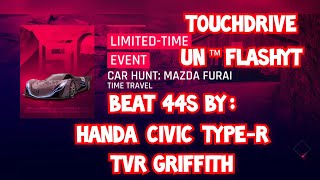 Asphalt 9  Car Hunt  Mazda Furai  Beat 44s  By TVR Griffith  Handa Civic TypeR TouchDrive [upl. by Amyas]