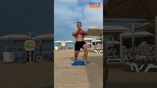 Bodybuilding on the Beach BeachWorkout Bodybuilding MuscleBuilding [upl. by Nuhsed]